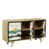 Tribal Weave Triple Door Sideboard