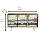Tribal Weave Triple Door Sideboard