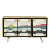 Tribal Weave Triple Door Sideboard