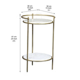 Stone Pillar Side Table