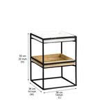 Sculptural Elegance Side Table