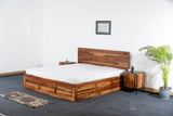 Noir Fusion Queen Bed With Storage