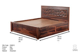 Mosaic Matrix Queen Bed With Hydraulic Storage