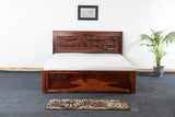 Mosaic Matrix Queen Bed With Hydraulic Storage