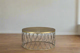 Gleaming Brass Coffee Table