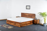 Noir Fusion King Bed With Storage