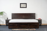 Zenith Slats King Bed With Storage