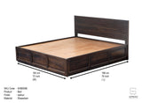 Zenith Slats King Bed With Storage