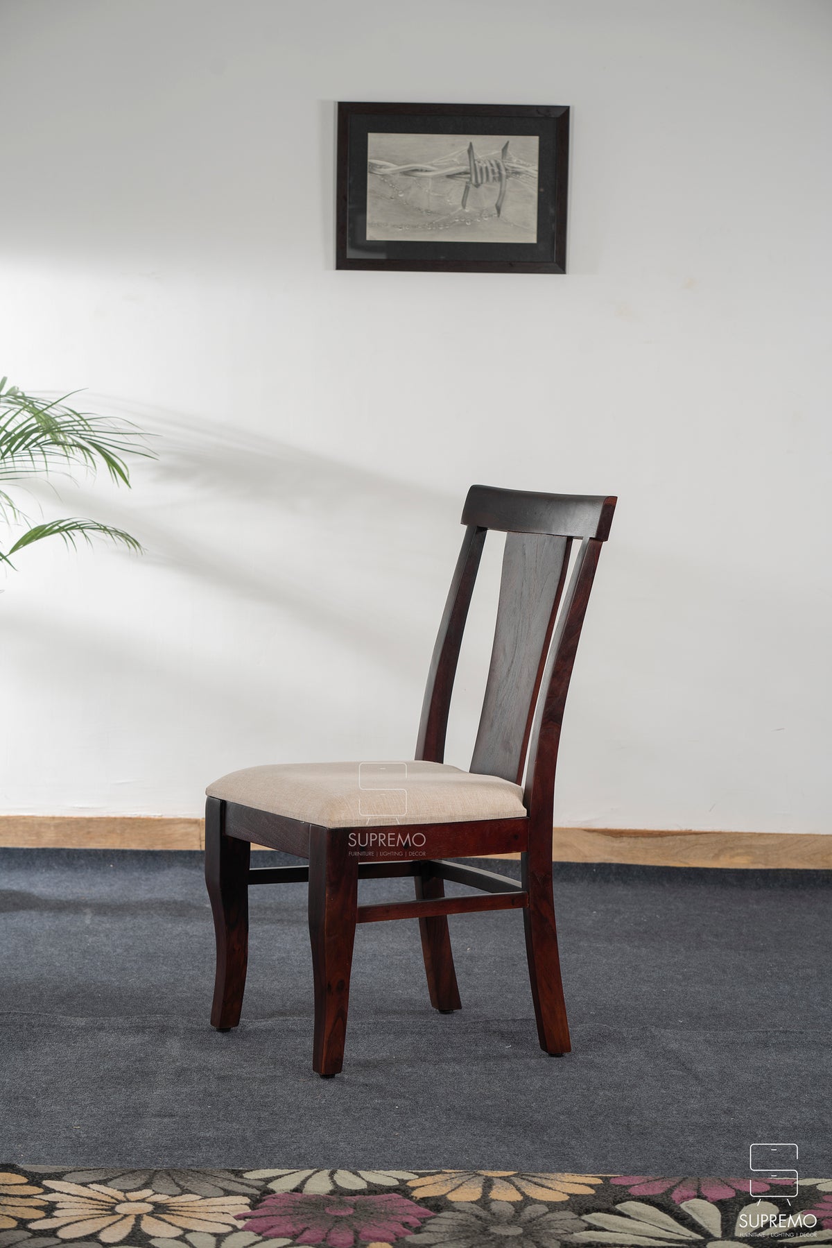 Cocoa Canvas Dining Chair