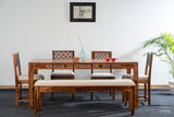 Lattice Edge Dining Table Set