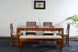 Lattice Edge Dining Table Set