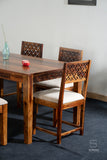 Lattice Edge Dining Table Set